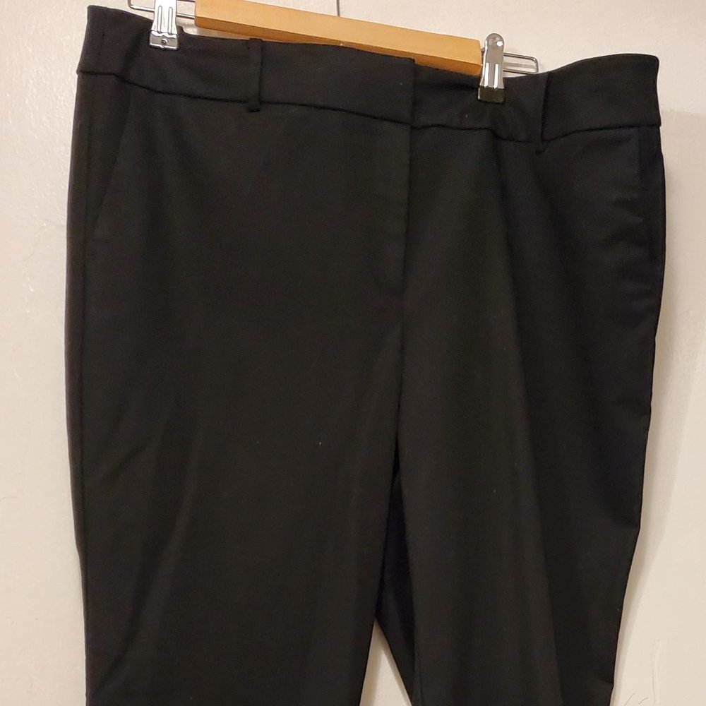 Ann Taylor Factor sz 14 Black pants stretch cotton